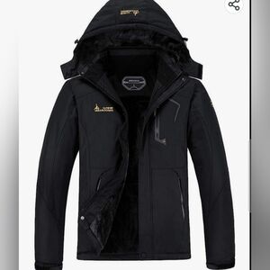 MOERDENG Women's Waterproof Ski Jacket Warm Winter Snow Coat M size, new Black